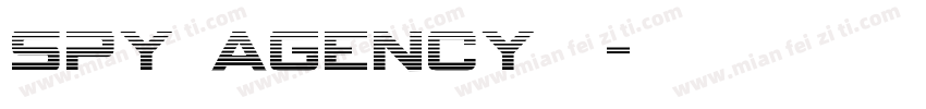 spy agency普通字体转换